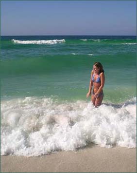 Kanaapali Beach surf girl.