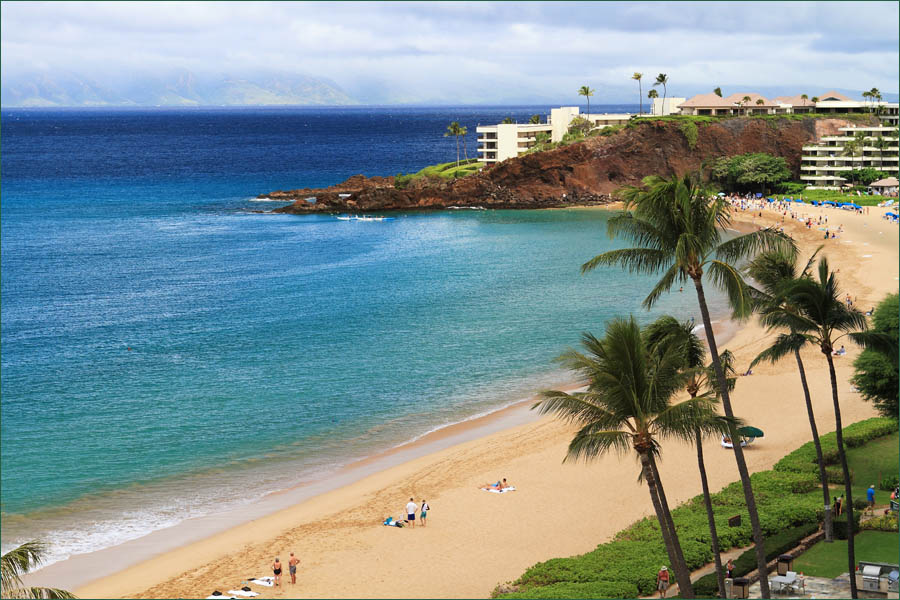 Spectacular views from this spacious 1 bedroom beach condo at The Whaler on Kaanapali Beach, Maui.