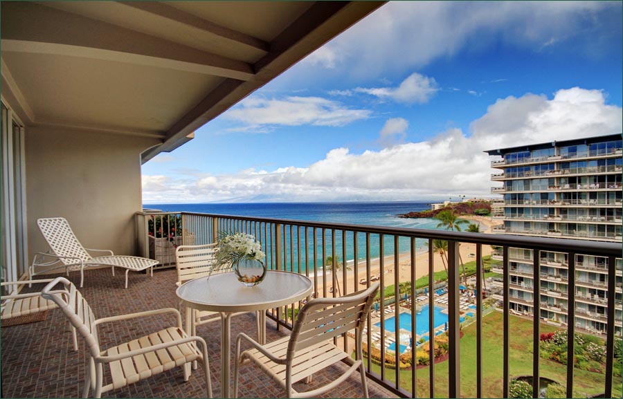 Unforgettable views from the privately owned vacation rental beach in Kaanapali Maui